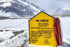 In Charge SDM Zanskar Inaugurates Ice Hockey Rink at Zangla