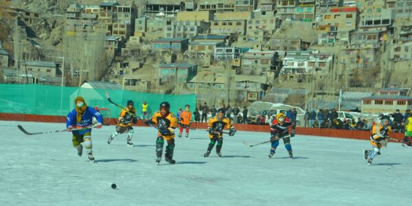 District Level Ice Hockey Tournament Began at Kargil