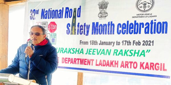 MVD Ladakh Felicitate Doctors as Road Safety Champions