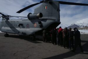 First CHINOOK helicopter operated in Zanskar for Passengers