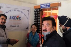 Secy Industries & Comm inaugurates J&K Development Finance Corporation branch office in Leh