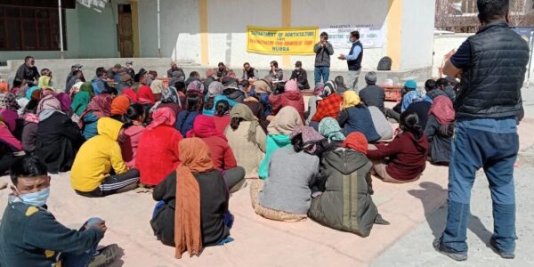 Dept of Agriculture, Horticulture organise awareness camp at Sumoor, Nubra