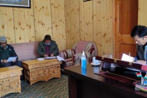 EC Tashi chairs pre-budget meeting of Tourism, RD, Handicrafts depts