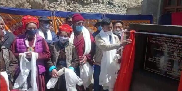EC Tashi laid foundation stone for upgradation of Zanskar Sarai at Leh
