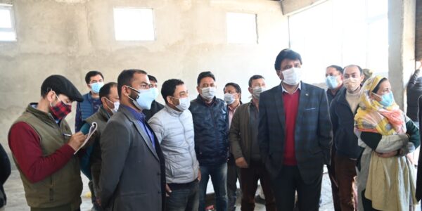 CEC takes stock of facilities at Dedicated COVID-19 Hospital Kargil