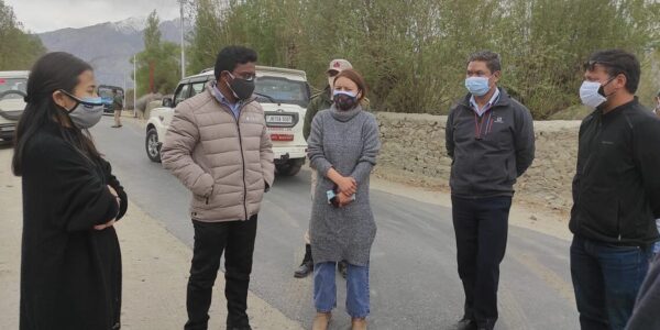 Nubra councillors discuss Covid situation with DC Leh