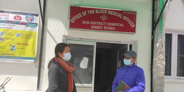 EC Mehdi visits Nubra to take stock of arrangements for Covid-19 patients
