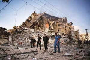 غزہ میں عید کے دن بھی اسرائیل کی وحشیانہ بمباری