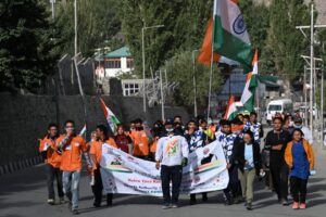 ADC Kargil flags off Fit India Freedom Run 2.0