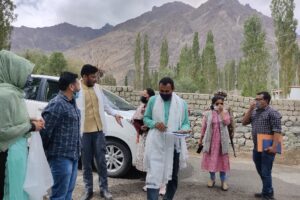 Secy Ravinder visits Nubra sub-division