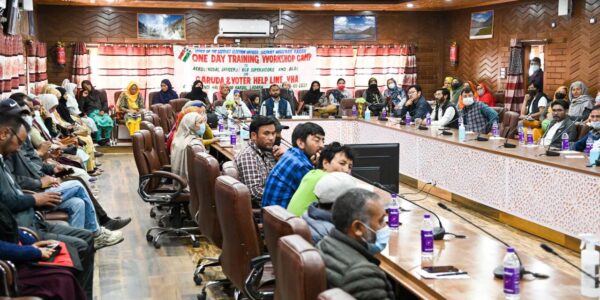 DEO Kargil Santosh Sukhadeve conducts day long training workshop for election officials