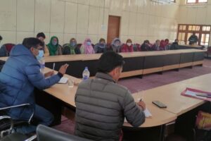 Director Social Welfare Ladakh chairs meeting of Anganwadi Workers in Zanskar