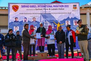 CEC Feroz Khan flags off Sarhad Kargil International Marathon
