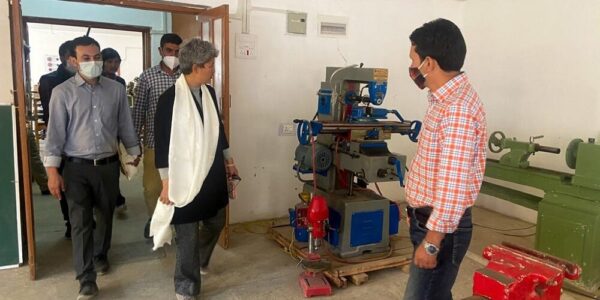 Secretary Padma Angmo visits ITI, Polytechnic, Anganwadi centres in Kargil