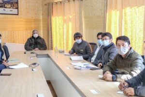 Advisor Ladakh reviews progress of Budget Estimation and Monitoring software for Ladakh