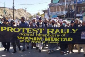 Hundreds in Kargil stage protest against Waseem Rizvi’s “blasphemy”