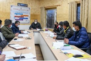 Advisor Ladakh convenes departmental review meeting of PDD, LREDA/KREDA