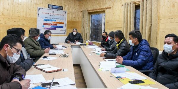 Advisor Ladakh convenes departmental review meeting of PDD, LREDA/KREDA