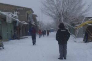 گذشتہ دوروزسے ضلع بھر میں برف باری جاری