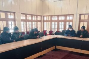 SDM Zanskar reviews progress of JJM