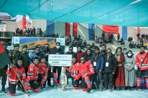 Ladakh Scouts wins 15th CEC Cup Men’s Ice Hockey Championship