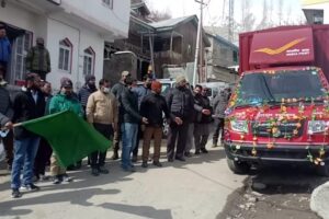 CEC Feroz Khan flags off mail van for carriage of mails, parcels, posts