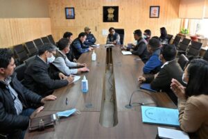 EC Horticulture Leh reviews preparations for mass plantation at Chushul