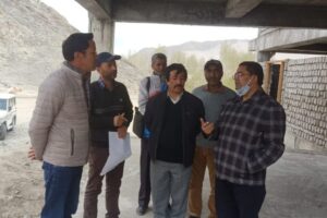 MD JKPCC reviews projects works at Leh