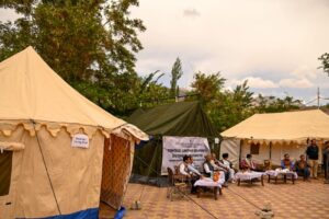 Tourism Department Kargil distributes tentage camping equipment to beneficiaries