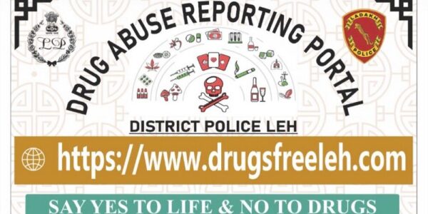 District Police Leh launches Drug Abuse Reporting Portal