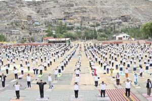 8th International Yoga Day celebrated in Kargil