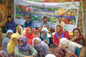 RSETI Leh, Horticulture Deptt organizes one-day farmer training cum awareness camp at Chuchot Gongma