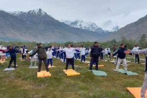 NYK, District Administration Kargil celebrate 8th International Yoga Day