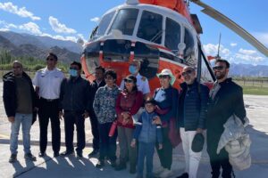 Helicopter services open for tourists in Ladakh