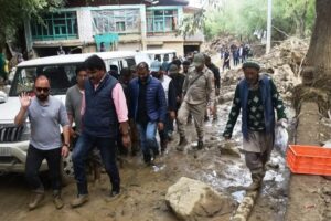 CEC Feroz Khan visits flood-affected villages of Shakar-Chiktan