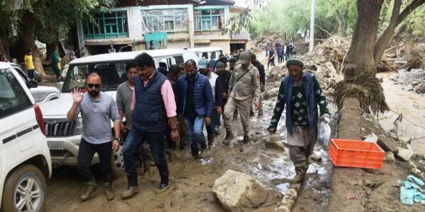 CEC Feroz Khan visits flood-affected villages of Shakar-Chiktan