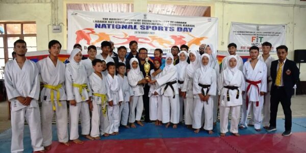National Sports Day held at Indoor Stadium Kargil