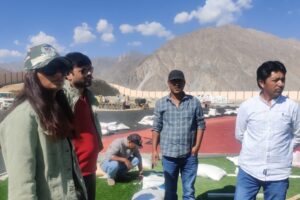 Assistant Secretaries, Ministry of Youth Affairs and Sports GoI review sports infrastructure in Kargil