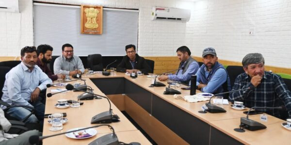 EC Tashi chairs meeting regarding Single Use Plastic in Kargil