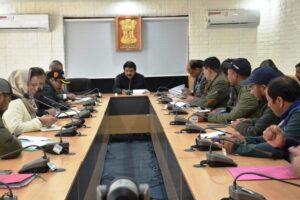 CEC Feroz Khan chairs review meeting to discuss developmental activities of Kargil town