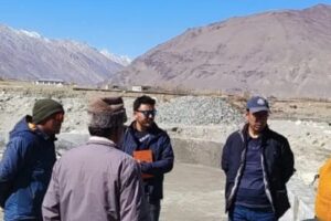 EC Tashi inspects developmental work sites in Zanskar
