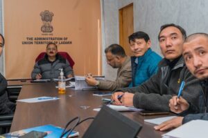 Commissioner Finance discusses service level agreement for implementation of DILRMP in Ladakh