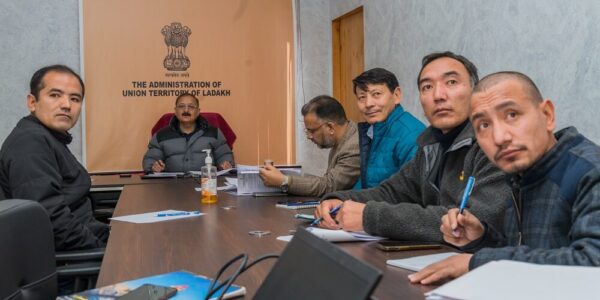 Commissioner Finance discusses service level agreement for implementation of DILRMP in Ladakh