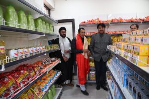 CEC Feroz Khan inaugurates Super Bazar, 400 mt fertilizer godown at Sankoo market