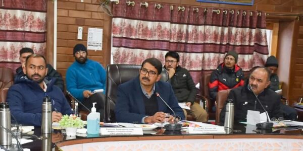 Div Com Ladakh chairs review meeting of Revenue Department Kargil