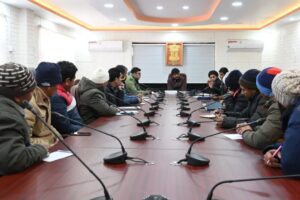 CEC Feroz reviews arrangements of AN-32 Kargil Courier Service, IL-76 for passengers during winter