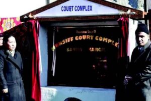 Foundation stone of Munsiff Court Complex laid in Kargil