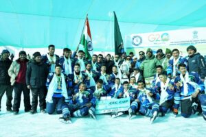 ITBP A beats LSRC A to lift the 16th CEC Cup Men’s Ice Hockey Championship in Leh