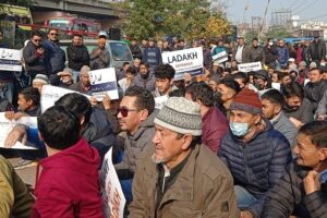 Apex Body, KDA stage massive protest at Jammu