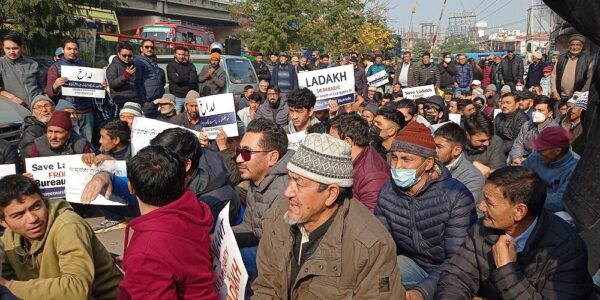 Apex Body, KDA stage massive protest at Jammu